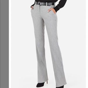 Express Light Gray Columnist Pants (10R)